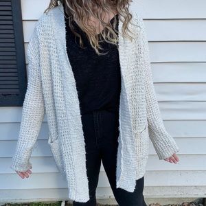 Urban Outfitters Cream Maxi Cardigan